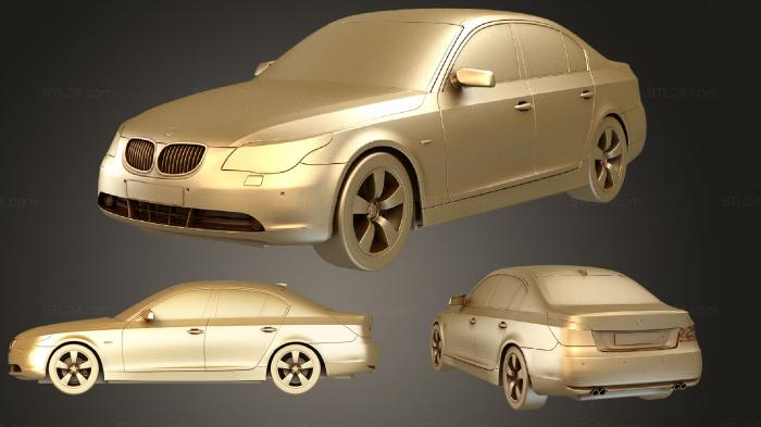 Автомобили и транспорт (BMW 5 e60, CARS_0827) 3D модель для ЧПУ станка
